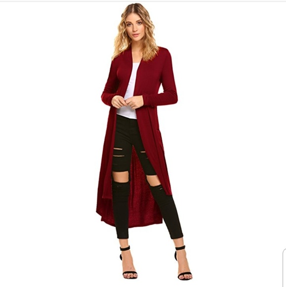 pogtmm Sweaters - Red sweater Open cardigan long new